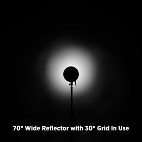 70-Degree Wide Reflector with Honeycomb Grids (FJ800, FJ400, FJ400 II, FJ400-SE, FJ250, Bowens)