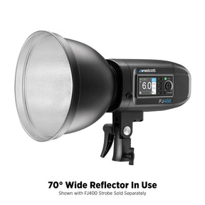 70-Degree Wide Reflector with Honeycomb Grids (FJ800, FJ400, FJ400 II, FJ400-SE, FJ250, Bowens)