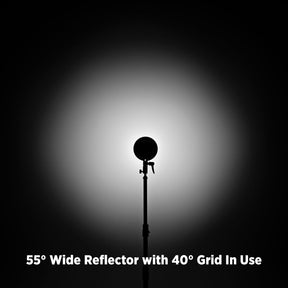 55-Degree Wide Umbrella Reflector with Honeycomb Grids (FJ800, FJ400, FJ400 II, FJ400-SE, FJ250, Bowens)
