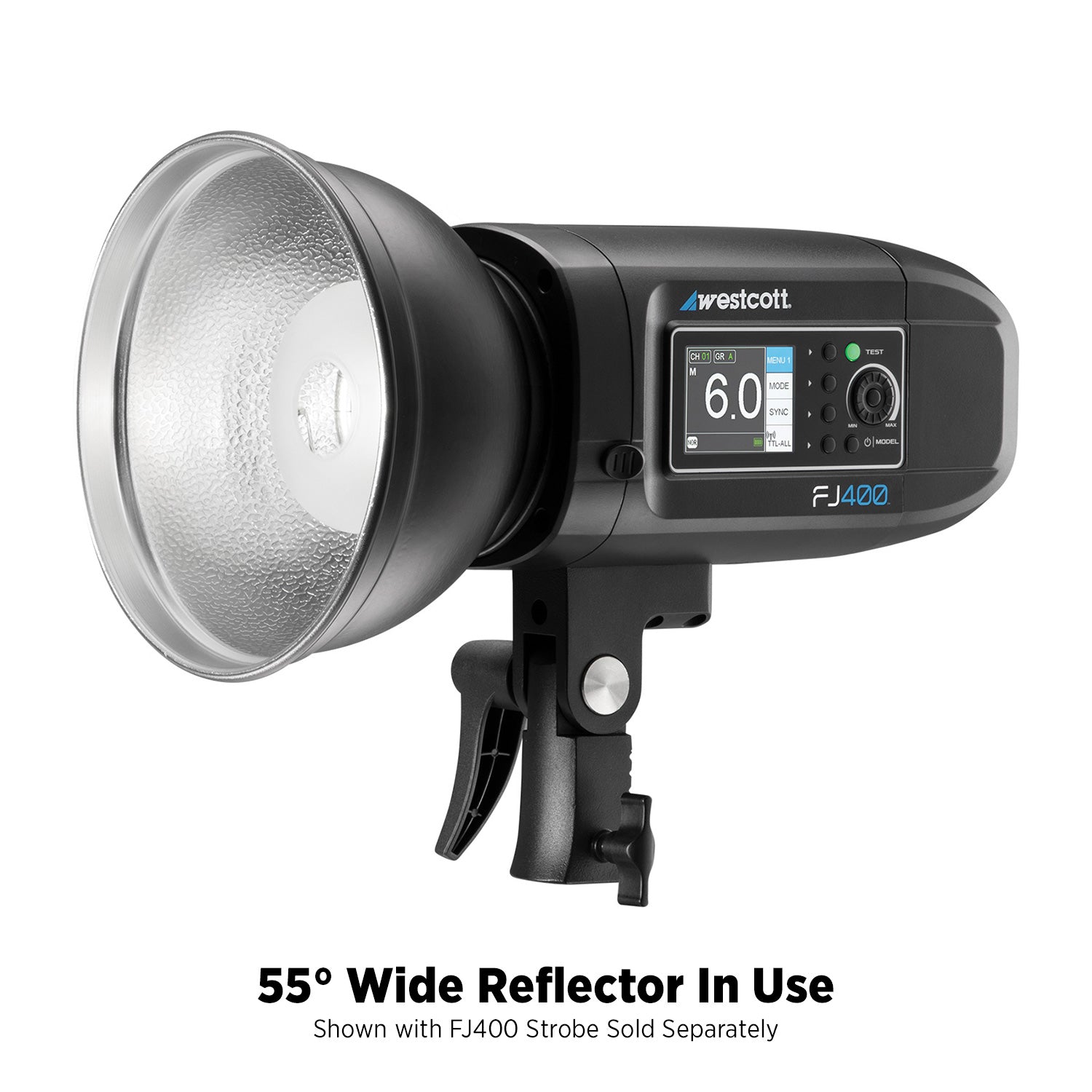 55-Degree Wide Umbrella Reflector with Honeycomb Grids (FJ800, FJ400, FJ400 II, FJ400-SE, FJ250, Bowens)