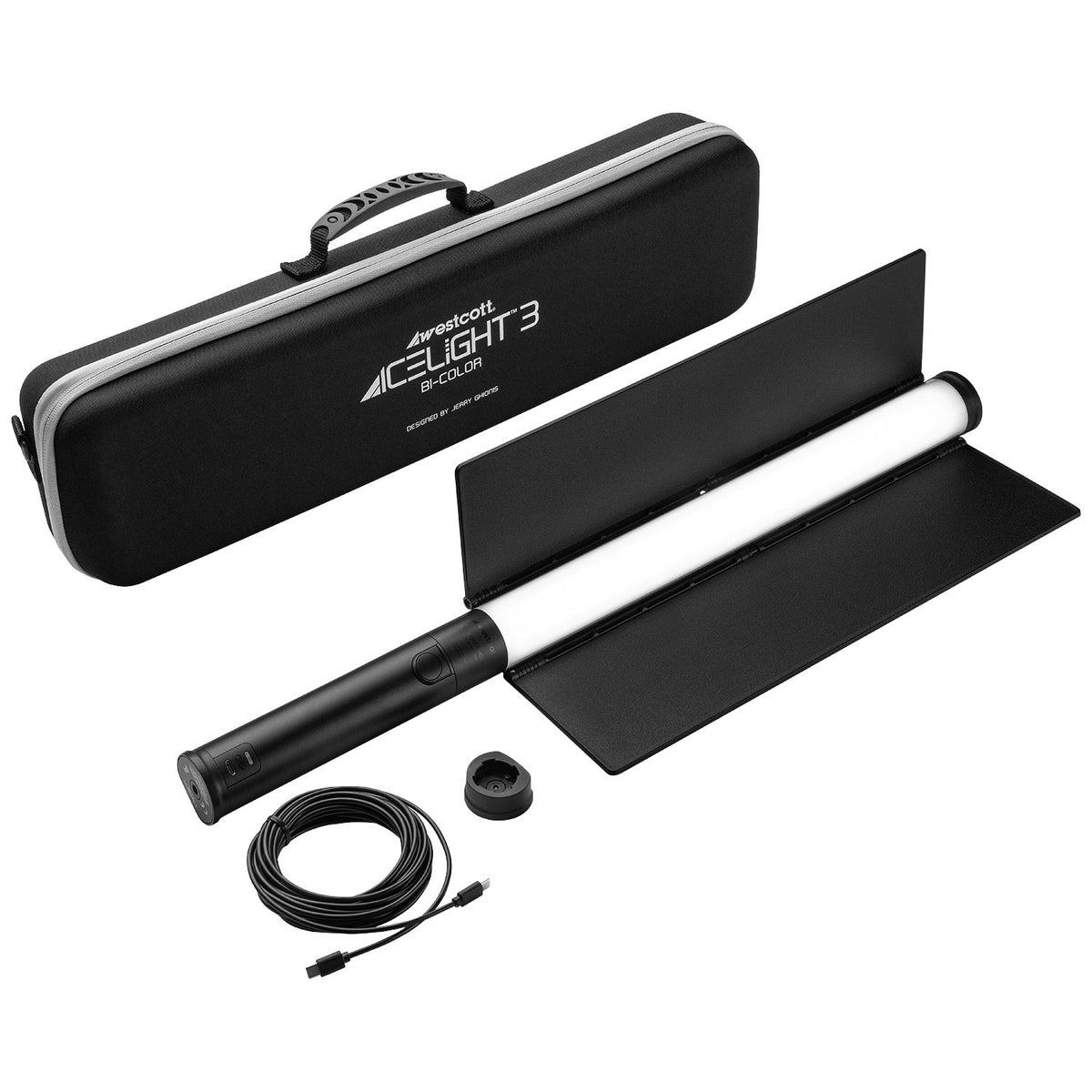 Ice Light 3 Bi-Color LED Kit with Battery Grip & Barndoors