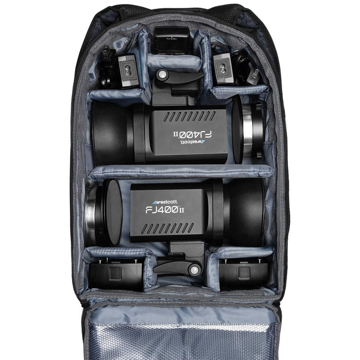 FJ400 II Strobe 2-Light Backpack Kit