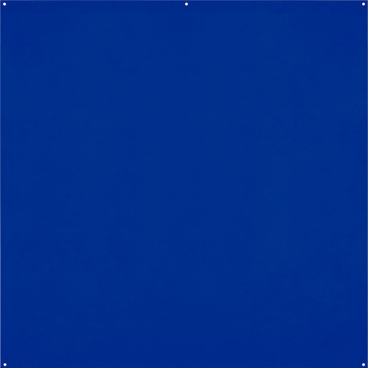 Wrinkle-Resistant Backdrop - Royal Blue / Chroma-Key Blue (8' x 8')