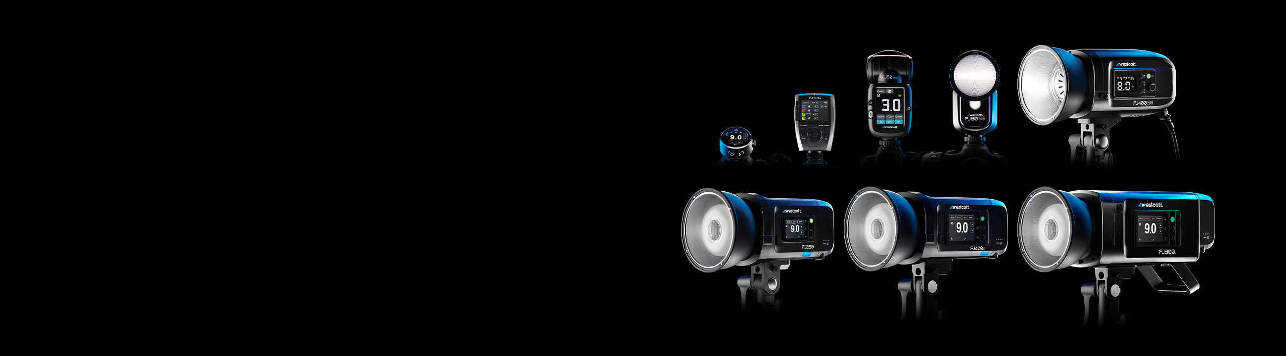 fj800 fj400 fj200 fj80 portable strobes speedlights off-camera flashes