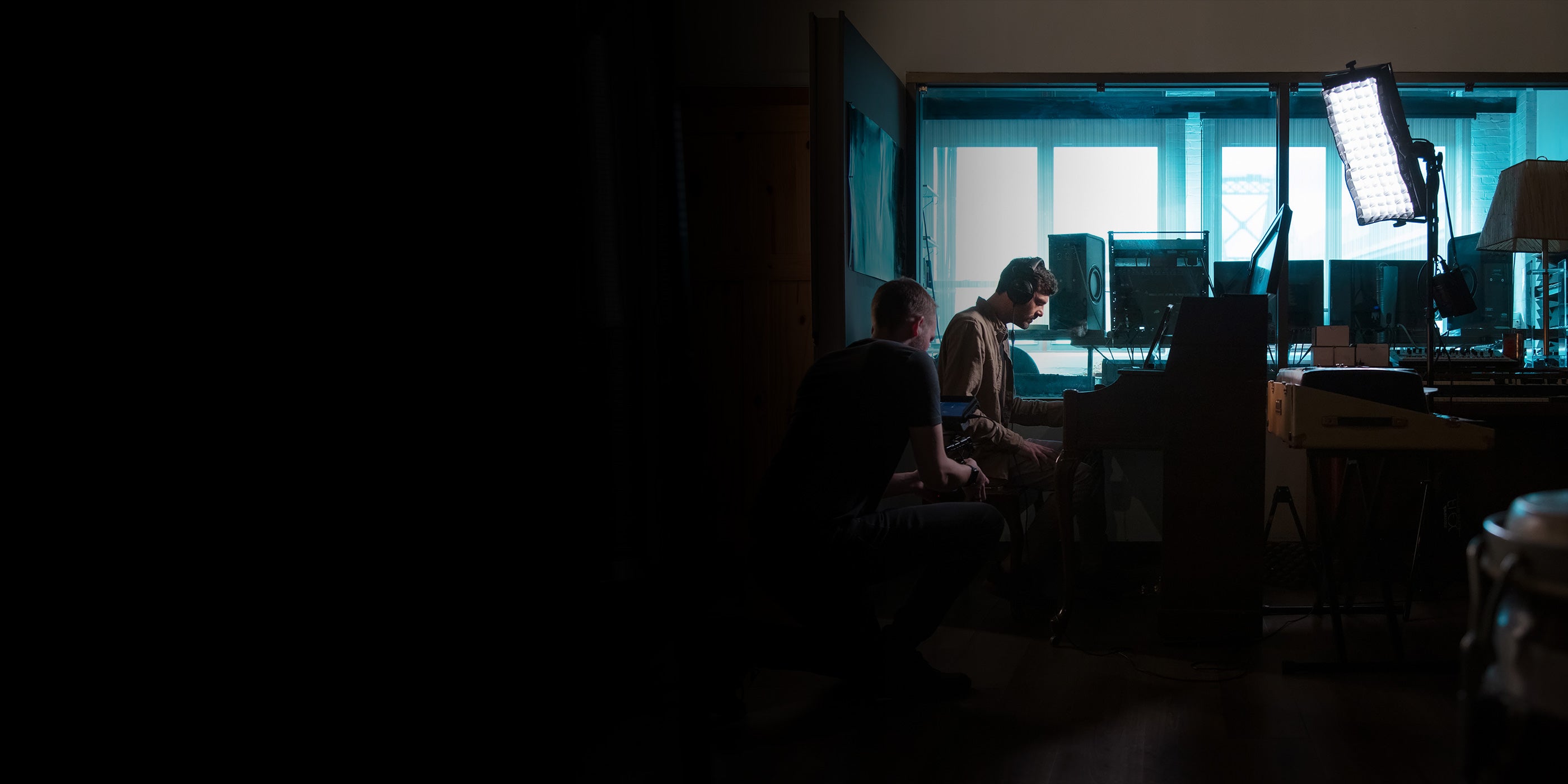 Flex Cine LED Grid Used in Music Recording Studio