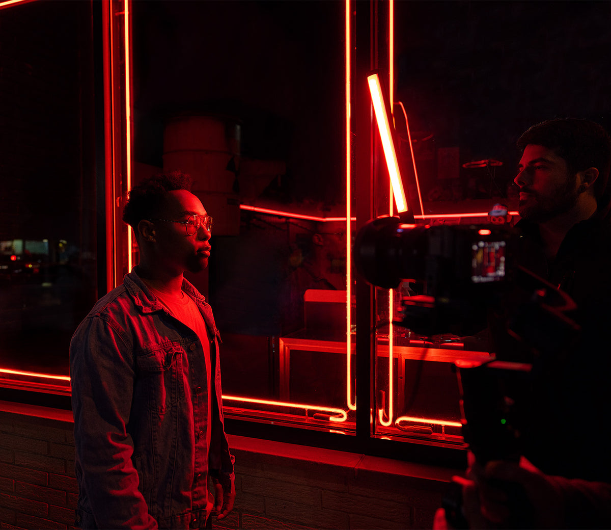 Outdoor Video Shoot with RGBWW Ice Light