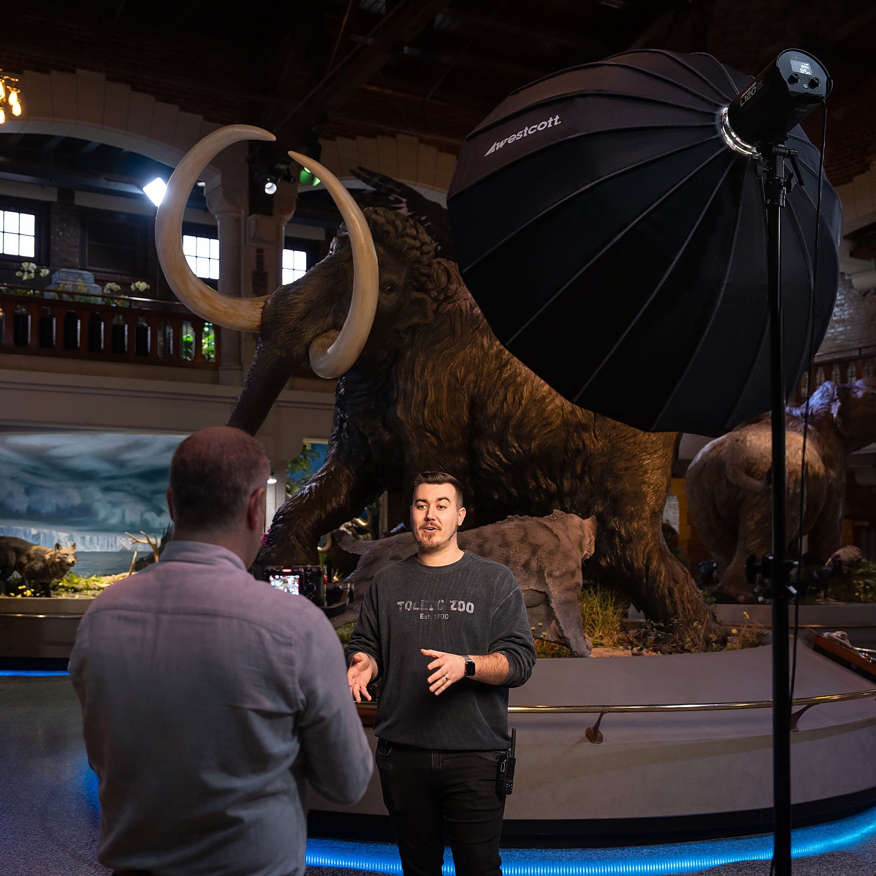 L-Series LED Video Lights on Set