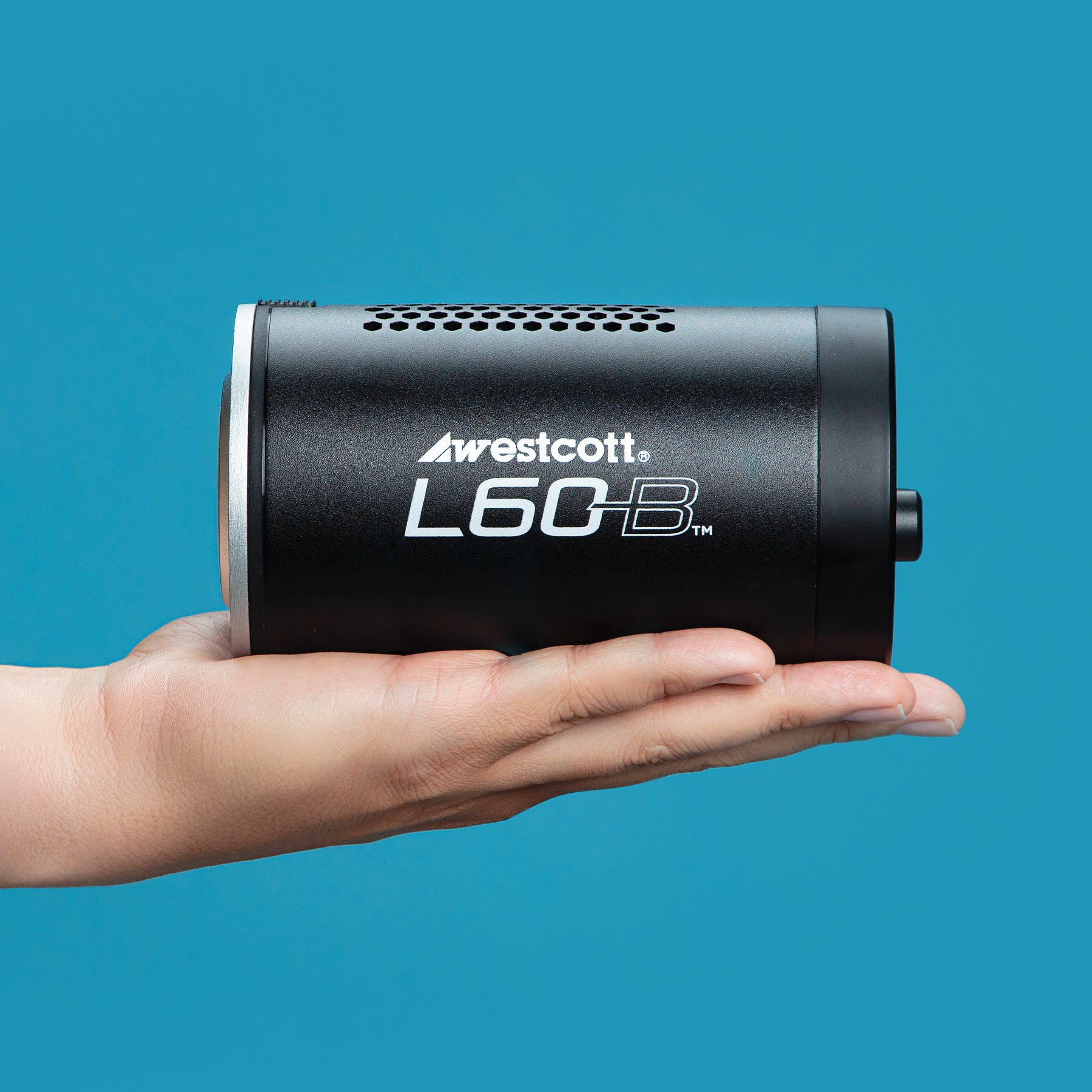 L60-B COB for Photo and Video Shown Held in Palm of Hand